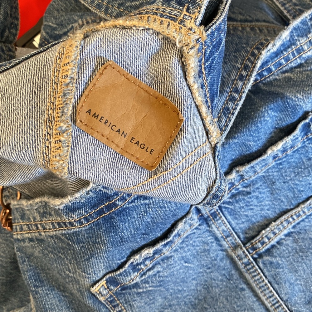 American Eagle Denim Shortalls - Picture 3 of 5